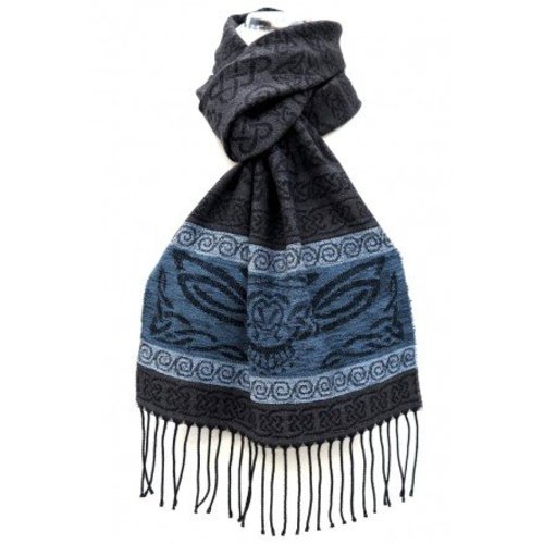 Calzeat Calzeat Jacquard Celtic Owl Scarf Calzeat Calzeat Jacquard Celtic Owl Scarf