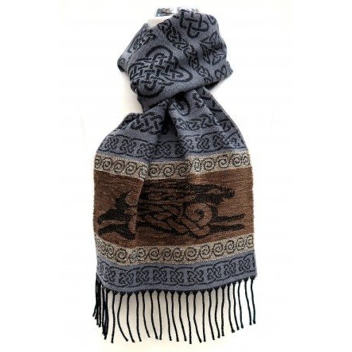 Calzeat Calzeat Jacquard Celtic Hare Scarf Calzeat Calzeat Jacquard Celtic Hare Scarf