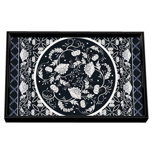Michel Design Works Michel Bouquet Vanity Decoupage Wooden Tray Michel Design Works Michel Bouquet Vanity Decoupage Wooden Tray