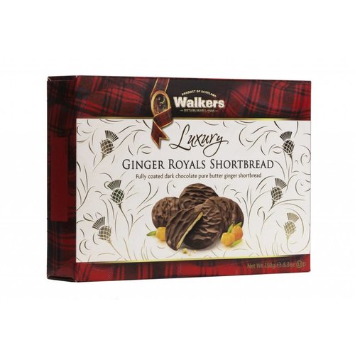 Walker's Shortbread Co. Walkers Luxury Dark Chocolate Ginger Royals Shortbread Walker's Shortbread Co. Walkers Luxury Dark Chocolate Ginger Royals Shortbread