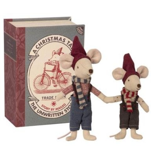 Maileg Maileg Christmas Mice in Book Maileg Maileg Christmas Mice in Book