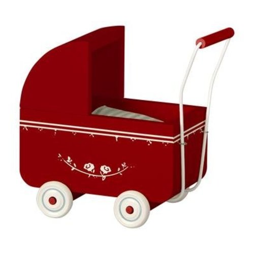 Maileg Maileg Pram, Micro, Red Maileg Maileg Pram, Micro, Red