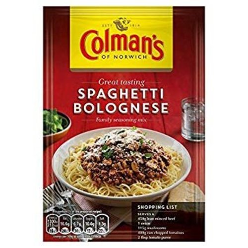 Colman's Colman's Spaghetti Bolognese Mix Colman's Colman's Spaghetti Bolognese Mix