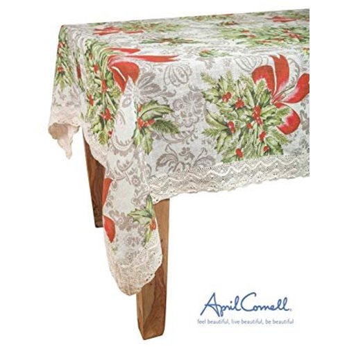 April Cornell April Cornell Deck the Holly Tablecloth April Cornell April Cornell Deck the Holly Tablecloth