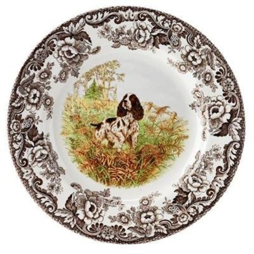 Spode Spode Woodland 27cm Dinner Plate Springer Spaniel Dog Spode Spode Woodland 27cm Dinner Plate Springer Spaniel Dog
