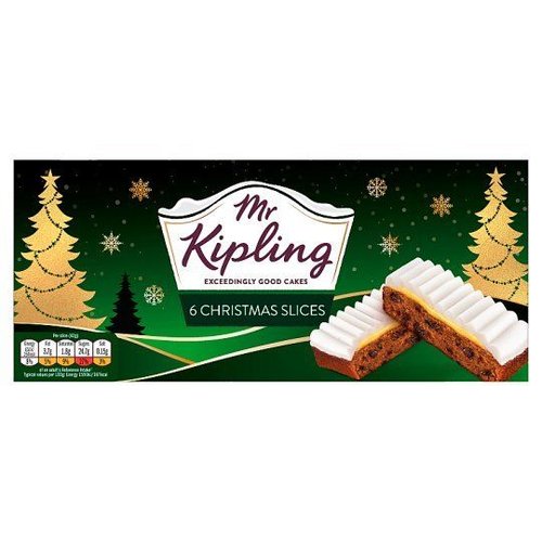 Mr. Kipling Mr Kiplings Christmas Cake Slices Mr. Kipling Mr Kiplings Christmas Cake Slices
