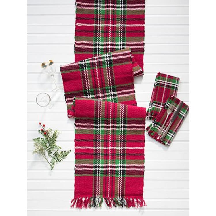 April Cornell Christmas Plaid Table Runner British Isles April Cornell Christmas Plaid Table Runner