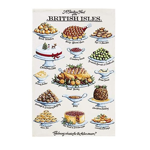 Ulster Weavers Ulster Weavers A Christmas Feast of the British Isles Tea Towel Ulster Weavers Ulster Weavers A Christmas Feast of the British Isles Tea Towel