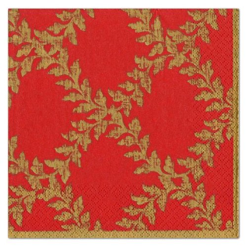 Caspari Caspari Acanthus Trellis Red Luncheon Napkins Caspari Caspari Acanthus Trellis Red Luncheon Napkins