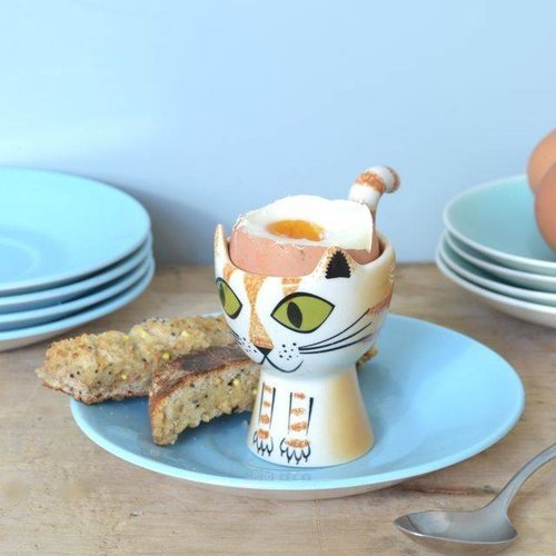 Hannah Turner Hannah Turner Ginger Tabby Cat Egg Cup Hannah Turner Hannah Turner Ginger Tabby Cat Egg Cup