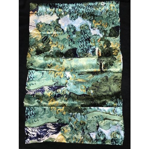 Van Gogh Houses at Auvers Silk Scarf Van Gogh Houses at Auvers Silk Scarf