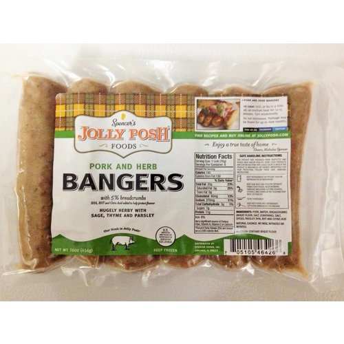 Jolly Posh Foods Traditional Pork Bangers Jolly Posh Foods Traditional Pork Bangers