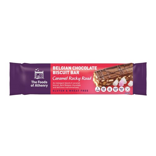 Foods of Athenry Caramel Rocky Road Biscuit Bar Foods of Athenry Caramel Rocky Road Biscuit Bar
