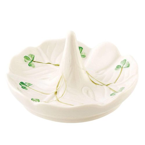 Belleek Belleek Shamrock Ring Tray Belleek Belleek Shamrock Ring Tray