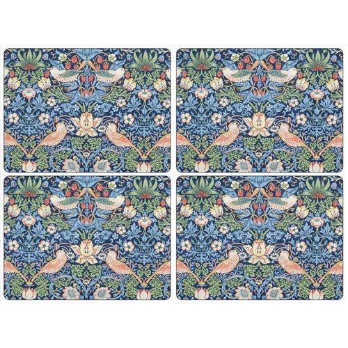 Pimpernel Pimpernel Strawberry Thief (Blue) Placemats Pimpernel Pimpernel Strawberry Thief (Blue) Placemats