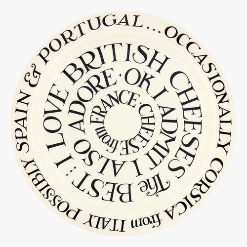 Emma Bridgewater Black Toast Cheese Serving Plate Emma Bridgewater Black Toast Cheese Serving Plate