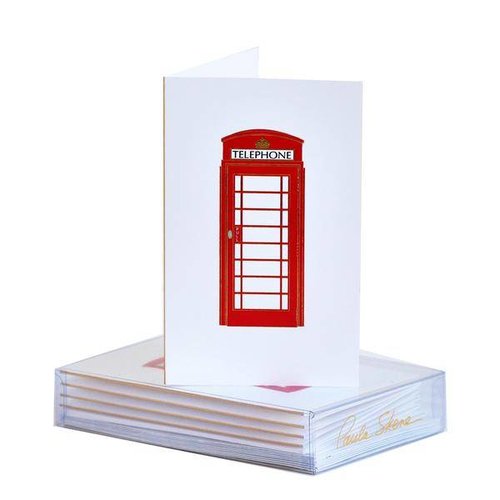 Paula Skene Paula Skene London Phone Booth Mini Note Cards Paula Skene Paula Skene London Phone Booth Mini Note Cards