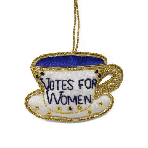St. Nicolas St. Nicolas Votes for Women Tea Cup Ornament St. Nicolas St. Nicolas Votes for Women Tea Cup Ornament