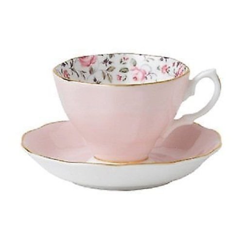 Royal Albert Royal Albert Rose Confetti Teacup & Saucer Set Royal Albert Royal Albert Rose Confetti Teacup & Saucer Set