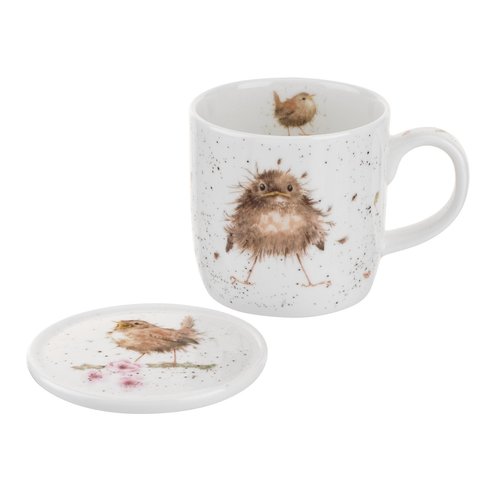 Wrendale Wrendale Flying the Nest (Bird) Mug & Coaster Set Wrendale Wrendale Flying the Nest (Bird) Mug & Coaster Set