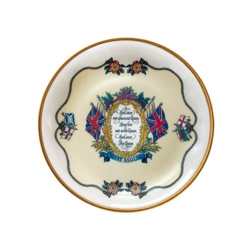 Halcyon Days Halcyon Days Vivat Regina Ivory Coaster Set of 4 Halcyon Days Halcyon Days Vivat Regina Ivory Coaster Set of 4