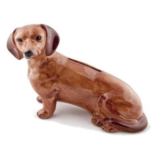 Quail Ceramics Quail Dachshund Figure (Red) Quail Ceramics Quail Dachshund Figure (Red)