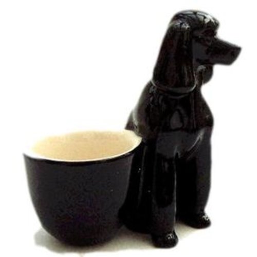 Quail Ceramics Quail Black Poodle Eggcup Quail Ceramics Quail Black Poodle Eggcup