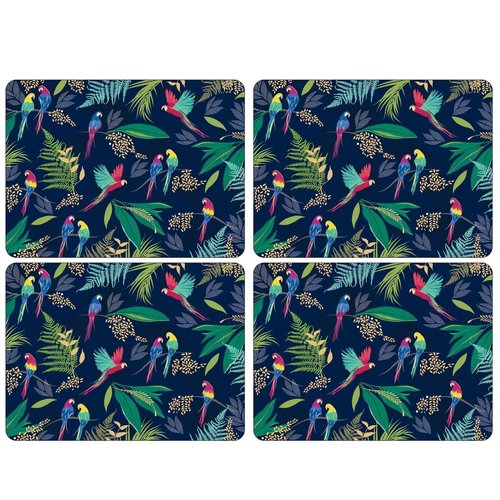 Portmeirion Sara Miller Parrot Placemats Set of 4 Portmeirion Sara Miller Parrot Placemats Set of 4
