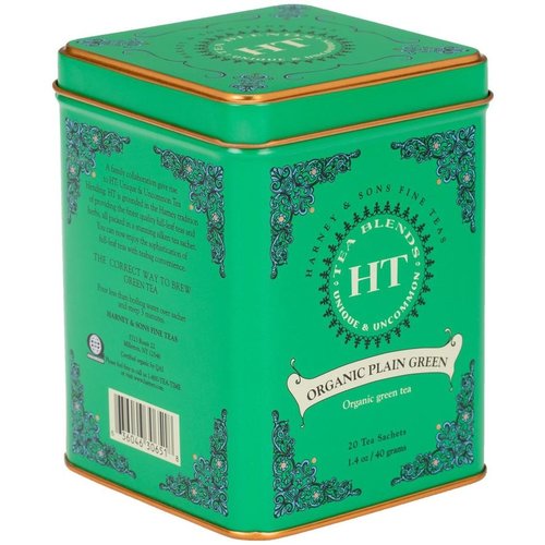 Harney & Sons Harney & Sons Organic Plain Green 20s Tin Harney & Sons Harney & Sons Organic Plain Green 20s Tin