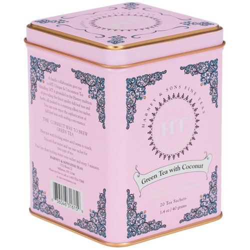 Harney & Sons Harney & Sons Green Tea with Coconut 20s Tin Harney & Sons Harney & Sons Green Tea with Coconut 20s Tin