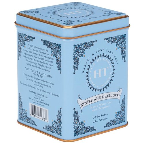 Harney & Sons Harney & Sons Winter White Earl Grey 20s Tin Harney & Sons Harney & Sons Winter White Earl Grey 20s Tin