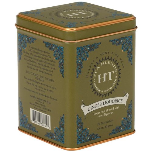 Harney & Sons Harney & Sons Ginger Licorice 20s Tin Harney & Sons Harney & Sons Ginger Licorice 20s Tin