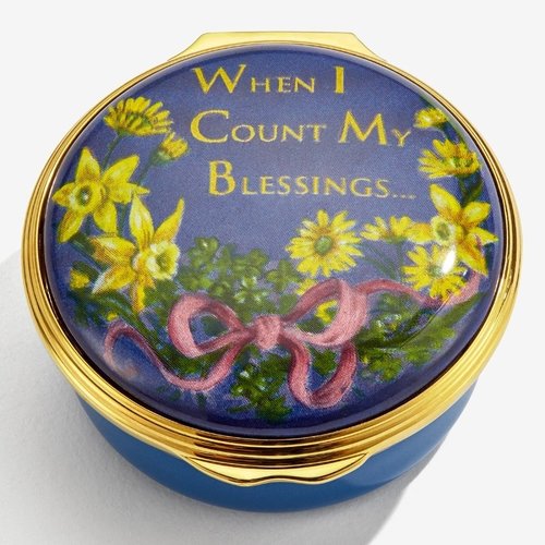 Halcyon Days Halcyon Days When I Count My Blessings Enamel Box Halcyon Days Halcyon Days When I Count My Blessings Enamel Box