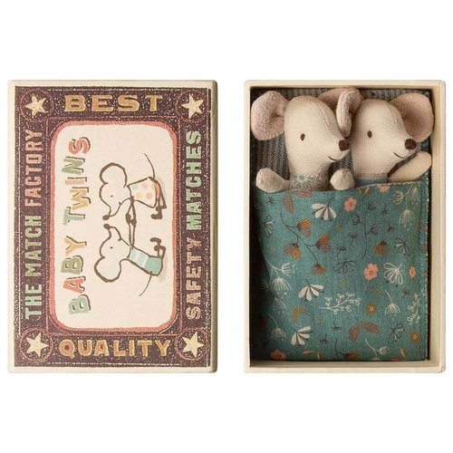 Maileg Maileg Baby Mice, Twins in a Box Maileg Maileg Baby Mice, Twins in a Box