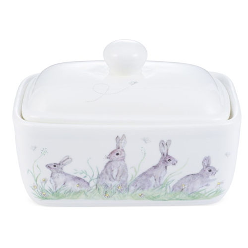 Mosney Mill Mosney Miller Green Rabit China Butter Dish Mosney Mill Mosney Miller Green Rabit China Butter Dish