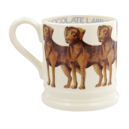 Emma Bridgewater Emma Bridgewater Chocolate Labrador 1/2 Pint mug Emma Bridgewater Emma Bridgewater Chocolate Labrador 1/2 Pint mug