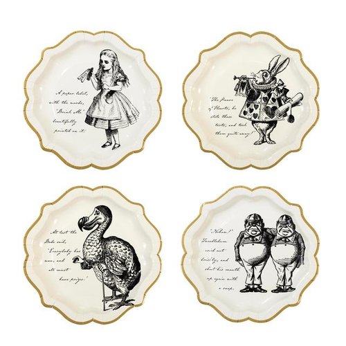 Talking Tables Talking Tables Truly Alice Paper Plate 12 Count Talking Tables Talking Tables Truly Alice Paper Plate 12 Count