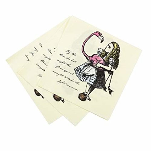 Talking Tables Alice in Wonderland Talking Tables Luncheon Napkins Talking Tables Alice in Wonderland Talking Tables Luncheon Napkins
