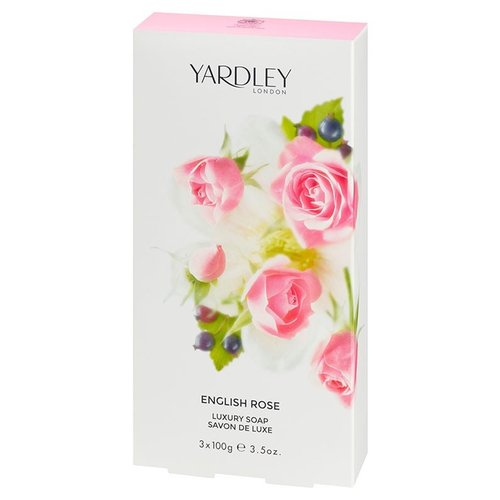 Yardley Yardley English Rose Luxury Soap (box of 3) Yardley Yardley English Rose Luxury Soap (box of 3)