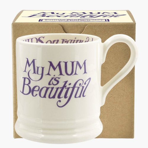 Emma Bridgewater Emma Bridgewater Mum is Beautiful 1/2 Pint Mug Emma Bridgewater Emma Bridgewater Mum is Beautiful 1/2 Pint Mug