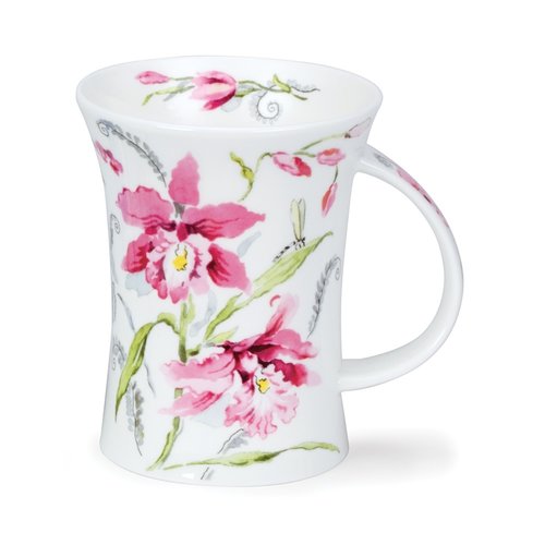 Dunoon Dunoon Richmond Pink Orchids Mug Dunoon Dunoon Richmond Pink Orchids Mug