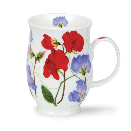 Dunoon Suffolk Sweet Peas Red Mug Dunoon Suffolk Sweet Peas Red Mug