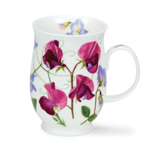 Dunoon Suffolk Sweet Peas Dark Pink Mug Dunoon Suffolk Sweet Peas Dark Pink Mug