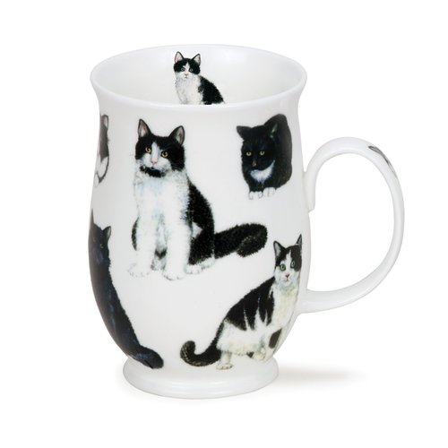 Dunoon Dunoon Suffolk Cats Black & White Mug Dunoon Dunoon Suffolk Cats Black & White Mug