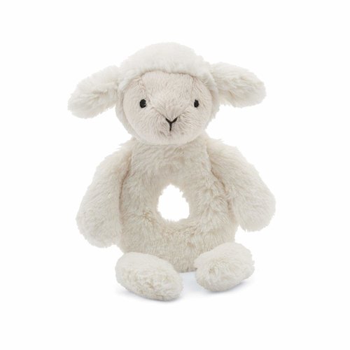 Jellycat Bashful Lamb Ring Rattle Jellycat Bashful Lamb Ring Rattle