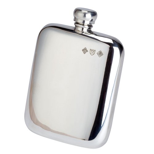 Pinder Bros. Pinder Bros Half Hammered Victorian Flask 6oz Pinder Bros. Pinder Bros Half Hammered Victorian Flask 6oz