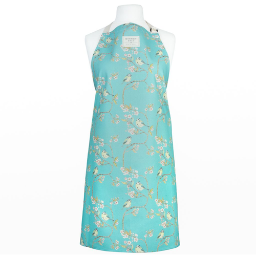 Mosney Mill Mosney Mill Blue Tit on Blossom Ditsy Apron Turquoise Mosney Mill Mosney Mill Blue Tit on Blossom Ditsy Apron Turquoise