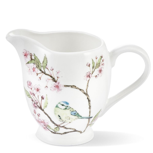 Mosney Mill Mosney Mill Blue Tit on Blossom China Creamer Jug Mosney Mill Mosney Mill Blue Tit on Blossom China Creamer Jug