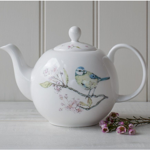 Mosney Mill Mosney Mill Blue Tit on Blossom 6 Cup Teapot Mosney Mill Mosney Mill Blue Tit on Blossom 6 Cup Teapot