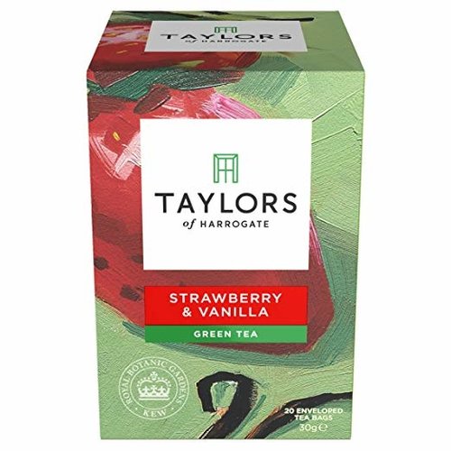 Taylors of Harrogate Taylors of Harrogate Strawberry Vanilla Green Tea Taylors of Harrogate Taylors of Harrogate Strawberry Vanilla Green Tea